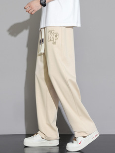 American Style Pants Men's Spring and Summer New Loose Straight Wide Leg Casual Pants Men's Fashionable Brand Youth Wide Leg Pants