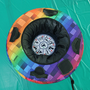 Manufacturer's Ready-Made Multi-Person Inflatable Water Raft Water Park Pvc Thickened Multi-Person Inflatable Water Drag Ring