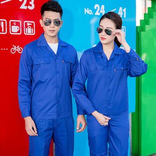 Pure cotton long sleeve summer thin men's overalls suit breathable electrician welder power grid workshop tooling embroidery LOGO
