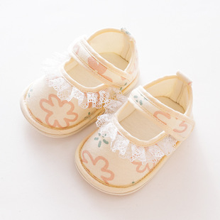 23 Summer Soft Sole Baby Shoes Toddler Sandals Baby Shoes Cartoon Spring and Summer Shoes 6-12 Anti-slip Cloth Front Shoes