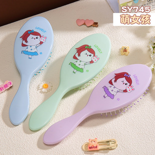 LMLTOP candy color massage balloon comb cartoon cute portable hair comb hair cushion comb