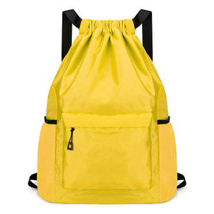 Trendy Bundle Pocket Backpack Drawstring Bag Large Capacity Lightweight Dry and Wet Separation Swimming Travel Basketball Bag Wholesale