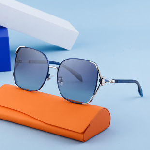 KAJILA European and American fashionable polarized large frame sunglasses women's high-grade trendy street shooting sunglasses women's cross-border wholesale