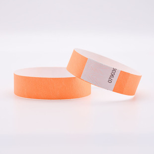 Fluorescent Color Children's Playground Park DuPont Paper Disposable Waterproof Bracelet Wrist Strap Trampoline Electric Syllable Bracelet