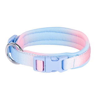 Dog Collar Traction Rope Collar Dog Teddy Corgi Dog Walking Collar Sandwich Breathable Mesh Collar Supplies