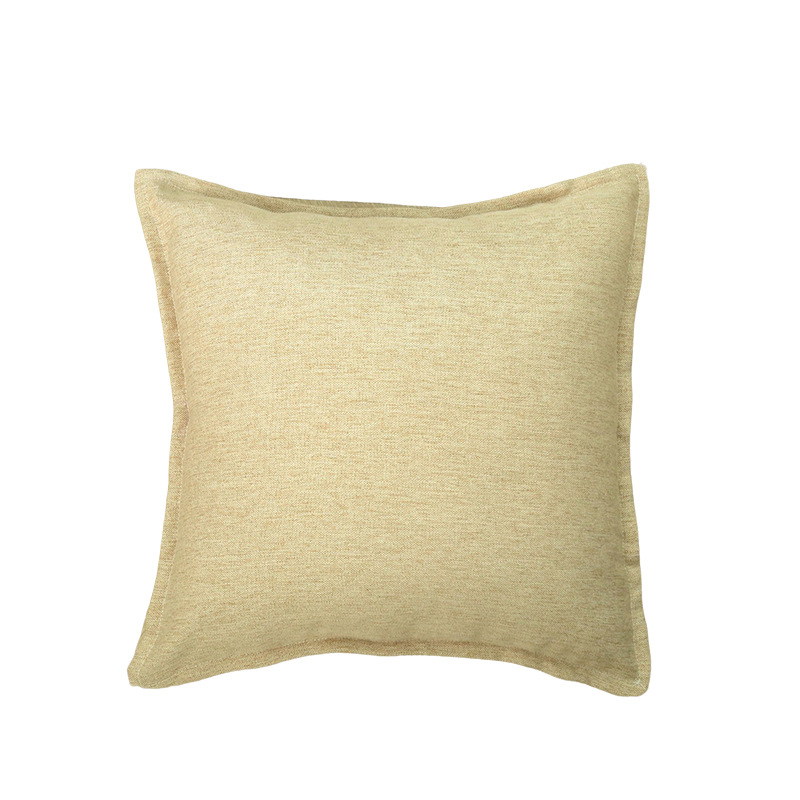 Strict selection of imitation linen edge pillow without core pillowcase living room sofa bedding cushion cover solid color pillowcase