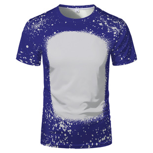 2022 foreign trade color printing round neck short sleeve Amazon independent station supply can be set short sleeve pattern
