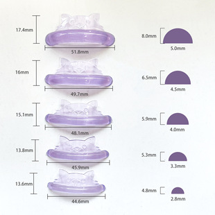 Cross-border wholesale 5 pairs of puppy C warping angle protein ciliary jelly Q elastic eyelash self-adhesive eye gasket washable