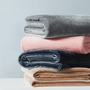 Coral Fleece Blanket Office Nap Air Conditioning Blanket Warm Flannel Blanket Student Single Double Bed Sheet Mattress