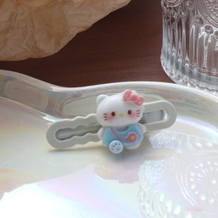 Mengmeng Kitty Hairpin Cute New Bangs Side Hair Accessories Headwear Duckbill Girl Pink Cartoon Hair Accessories Hairpin