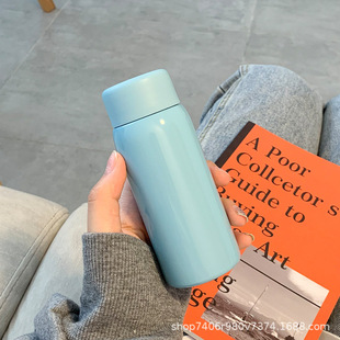 Frosted Mini Thermos Cup for Women, Compact and Portable Tea Separator, Simple Small Capacity Water Cup, Portable Pocket Cup Wholesale
