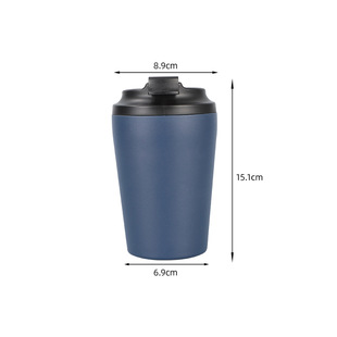 304 Stainless Steel Coffee Cup Simple Girl Business Office Cup Car Portable Accompaniment Thermos Cup Milk Cup