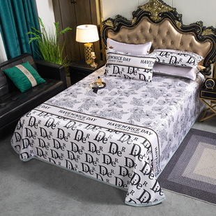 Ice silk mat three-piece foldable machine washable bed sheet air-conditioning mat home soft mat gift group purchase live wholesale