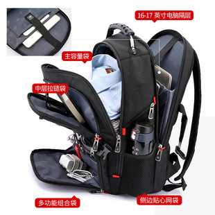 Swiss Sergeant Knife Backpack Men's Large Capacity Travel Computer Backpack Junior High School Student School Bag Drop Shipping