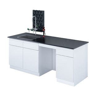Shandong laboratory workbench Chemical Board central table steel wood experiment table experiment table fume hood all steel experiment table