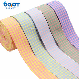 Yongjia Baotong diy Hair Accessories Material Small Plaid Cloth Ribbon Ribbon Ribbon Handmade Bow Hairpin Accessories
