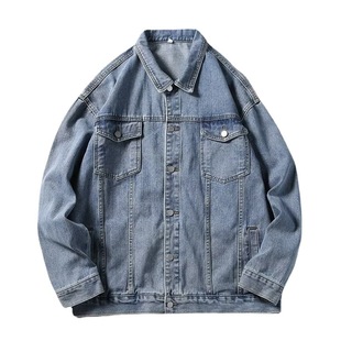 Denim Jacket Men's Trendy ins Spring and Autumn 2022 New Casual Baseball Suit Trendy Brand Men's Top Jacket