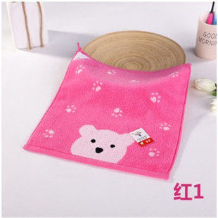 Pure cotton absorbent soft square towel towel gold small square towel kindergarten comes with lanyard MRF740WH daily necessities