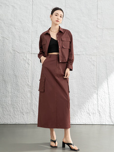 Xinge workwear casual suit women's 2024 new spring set Western style salt jacket skirt two-piece set