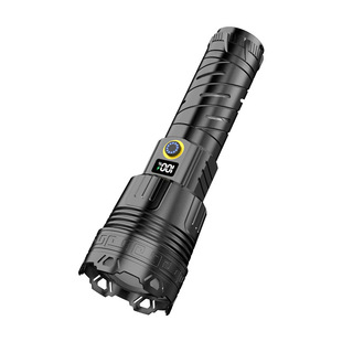 Cross-border all-aluminum flashlight super bright heat dissipation waterproof zoom flashlight rechargeable portable long endurance outdoor lighting flashlight