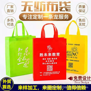 Customized Non-woven Stereo Shopping Bag Coated Car Seam Hot Pressing Training Institution Bank Advertising Handbag