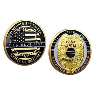 Customized Wholesale American Police Challenger Stereo Paint Plated Ancient Commemorative Coins New Collection Commemorative Coins Customized