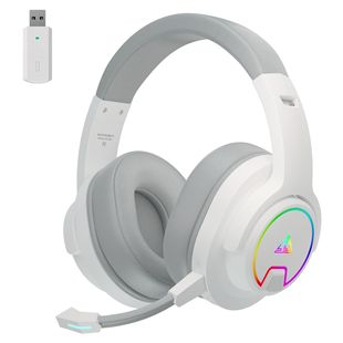 Низкая задержка головная светоизлучающая игровая гарнитура 2.4G Bluetooth трехрежимное сосуществование 3D виртуальный 7.1 звуковой эффект