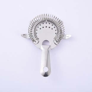 Cross-border Wholesale Stainless Steel Ice Filter Bar Cocktail Ice Cube Filter Double Ear Bartending Ice Separator