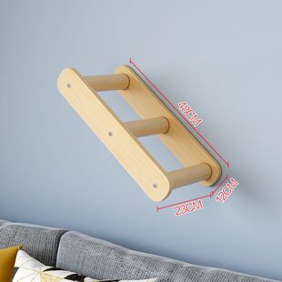 Solid wood wall-mounted cat climbing rack living room wall-mounted cat tree integrated cat rack space capsule does not occupy wall-mounted cat climbing column
