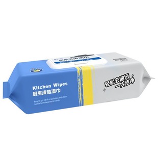 5 Large Packs of Kitchen Wipes, Powerful Degreasing Household Range Hood Cleaning Special Wet Wipes, Enlarged and Thickeneded Rags