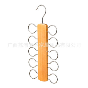 Silk Scarf Scarf Silk Stockings Storage Shelf Solid Wood Home Wardrobe Wooden Finishing Clothes Hanger Multi-function Hook Drying Rack