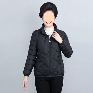 Fashion cotton-padded jacket 2024 new style all-match slimming middle-aged and elderly mother's loose padded cotton-padded coat cotton-padded jacket coat