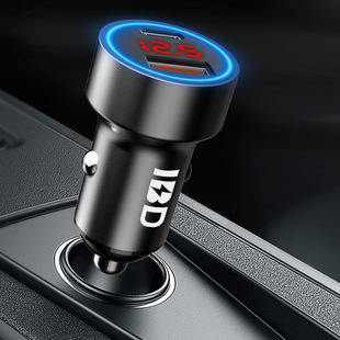 Digital display multi-protocol fast charging car charger wholesale car charger PD30w + QC3.0 car charger mobile phone fast charging