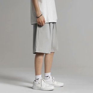 Sports Shorts Men's Summer Thin Loose Outer Wear Pants Ice Silk Casual Pants Men's Pants Basketball Pants