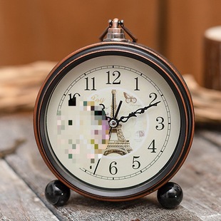 Children's Mute Clock Metal Carto Electronic Large Simple Digital Retro Small Alarm Clock for Students