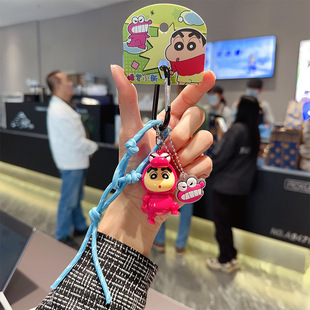 Новый креативный 2025 подлинный вариант Panda Penguin Crayon Crayon Koon Koon Bрелок Женский мультфильм Маленькие подвески