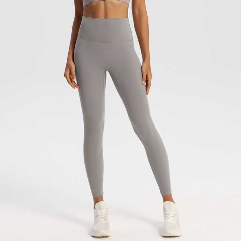 Lavento Women's High Waist Ankle Leggings - Tummy Control Yoga Pants With Pocket, Pixel Red
