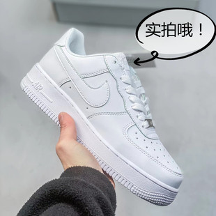 Putian Shoes Air Force One Board Shoes AF1 Men's and Women's Low-Top Sports Leisure All-Match Pure White Pure Black White Shoes AIR
