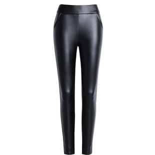 Autumn and Winter New Haining Genuine Leather Pants Women's Slim Look Sheepskin Leggings Stretch Leggings