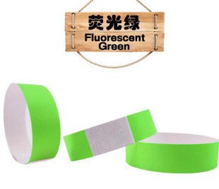 Cross-border explosive disposable wrist band waterproof bracelet neon wristband color wristband suitable for party concert and so on