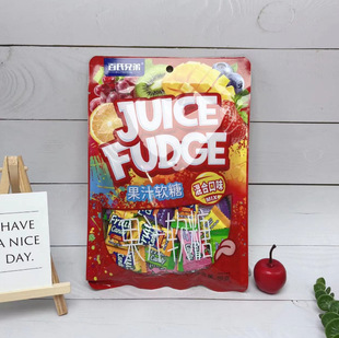 Baishi brothers 88g fruit juice soft candy mixed flavor bagged leisure office children's greedy fruit soft candy snacks
