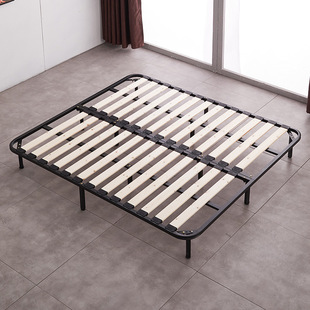 Folding Solid Wood Bed Shelf Row Skeleton Bed Frame Bed Board Wooden Bed Shelf Dragon Frame Support Frame 1.5 Tatami