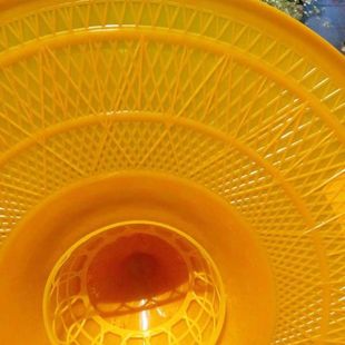 Plastic Agricultural Rubber Bucket Hat Fishing and Mountaineering Hat Imitation Bamboo Plastic Cloak Sunshade and Rain Protection Large Hat Pingrun