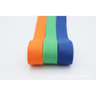 Factory wholesale cotton ribbon lanyard herringbone pattern edging clothing accessories polyester cotton portable bag strap canvas belt