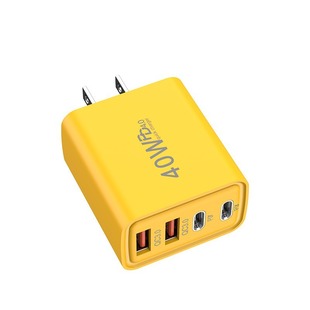 Cross-border new double PD double USBType-c mobile phone charger Europe and the United States British travel fast charging multi-port charging head