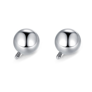 G23 titanium alloy external teeth replacement ball diy jewelry accessories external thread allergy pure titanium puncture jewelry wholesale