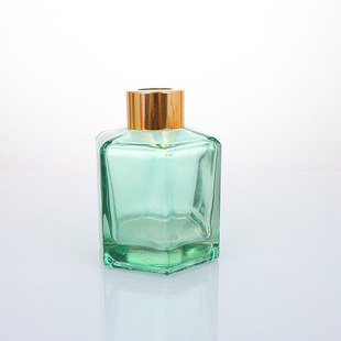 120ml гексагональная ароматерапиона толстая стеклянная бутылка разливочная бутылка голая белая бытовая подкладка прозрачная ротанг испаряется
