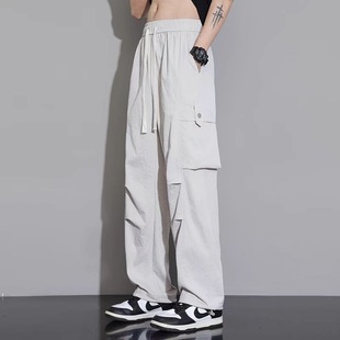 Japanese Style Work Pants Men's Summer New Loose Straight Pants All-match Wide-leg Pants Thin Casual Pants Mountaineering Pants