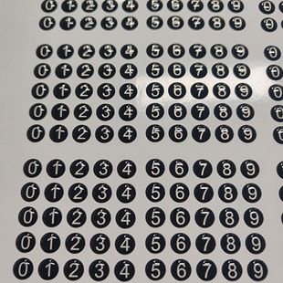 Factory Direct Supply Rubber Magnetic Luminous Number Sticker Fluorescent Number Plate Temporary Parking Number Sticker Green Car Sticker