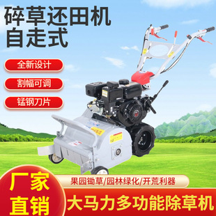 Self-Propelled Orchard Lawn Mower Household Gasoline Land Reclamation Weeding Lawn Mower New Small Lawn Mower